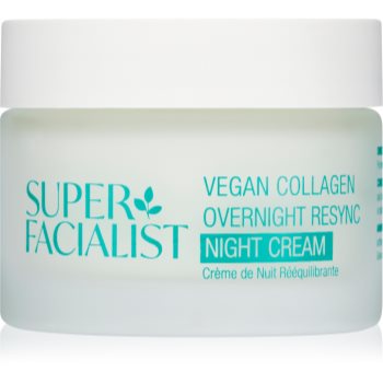 Super Facialist Vegan Collagen crema de noapte care catifeleaza cu colagen