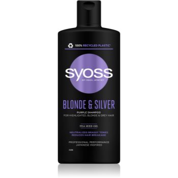 Syoss Blonde & Silver sampon violet pentru părul blond şi gri