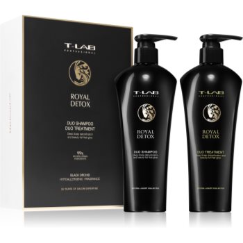 T-LAB Professional Royal Detox set cadou pentru toate tipurile de păr