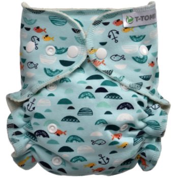 T-TOMI Pant Diaper Changing Set Snaps scutec lavabil tip chiloțel, cu inserție absorbantă notino.ro