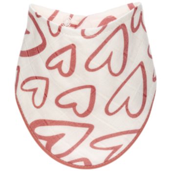 T-TOMI BIO Bamboo Bibs Pink Hearts bavețică