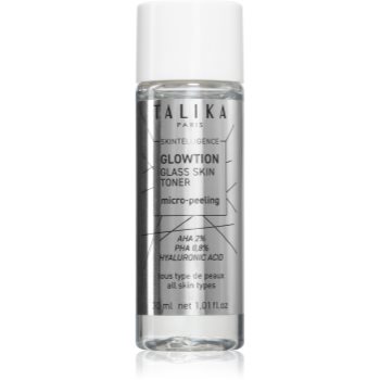 Talika Skintelligence Glowtion lapte de corp exfoliant cu acid hialuronic