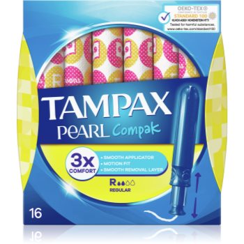 Tampax Compak Pearl Regular tampoane cu aplicator notino.ro Cosmetice și accesorii