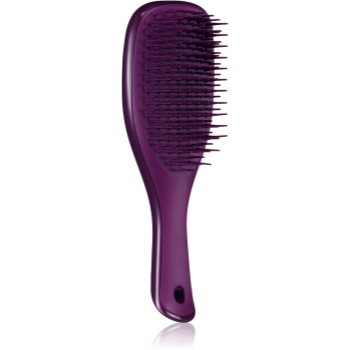 Tangle Teezer Mini Ultimate Detangler Midnight Plum perie plata mica pentru păr drept și ondulat