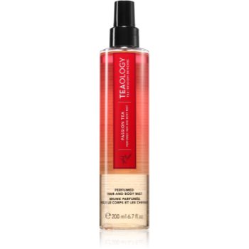 Teaology Body Mist Red Passion Tea spray pentru corp, cu parfum de fructe exotice ceai frunze