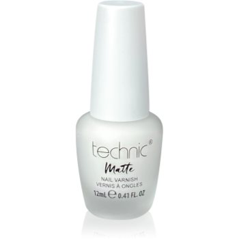 Technic Cosmetics Matte Nail Varnish lac de unghii cu rezistenta indelungata cu efect matifiant
