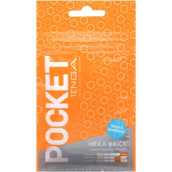 Tenga Pocket Hexa-Brick masturbator de unică folosință