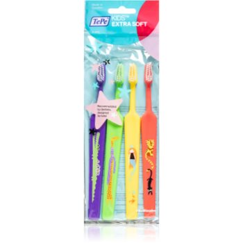 Tepe kids extra soft periuțe de dinți extra-moi pentru copii, 4 bucăți