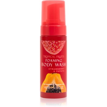 The Somerset Toiletry Co. Tropical Fruits Strawberry & Papaya spuma de curatare pentru corp