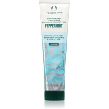 The Body Shop Peppermint Foot Scrub peeling cu menta