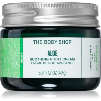 The Body Shop Aloe Soothing Night Cream crema de noapte cu efect calmant pentru piele sensibilă