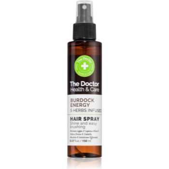 The Doctor Burdock Energy 5 Herbs Infused spray care nu necesita clatire pentru păr