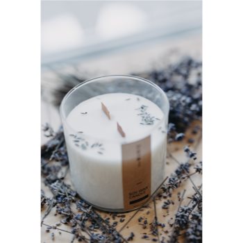 The Munio Lavender lumânare parfumată cu fitil din lemn - 1 | YEO