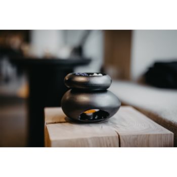 The Munio Ceramic Wax Warmer Black lampă aromaterapie din sticlă - 1 | YEO