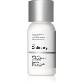 The Ordinary Sulfur 10% Powder-to-Cream Concentrate tratament topic pentru acnee