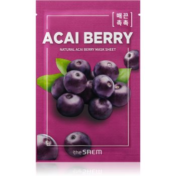 The saem natural mask sheet acai berry mască de iluminare și revitalizare