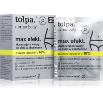 Tołpa dermo body max efekt servetele pentru curatare cu efect exfoliant