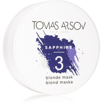 Tomas Arsov Sapphire Blonde Mask mască neutralizatoare naturală pentru parul blond cu suvite accesorii imagine noua