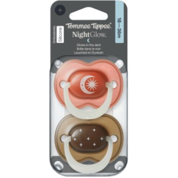 Tommee Tippee NightGlow Soother 18-36m пустушка Boy 2 кс