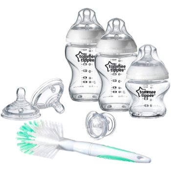 Tommee Tippee C2N Closer to Nature Newborn Starter Kit set cadou Glass (pentru bebeluși)