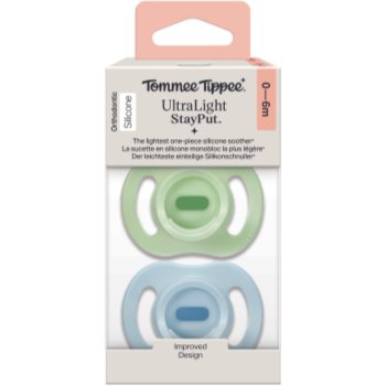 Tommee Tippee Ultra Light Stay Put 0-6 m suzetă (TMTZSUV_QJSS18)