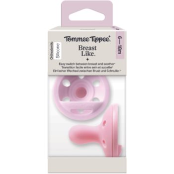Tommee Tippee Breast-like 6-18 m пустушка Girl 2 кс