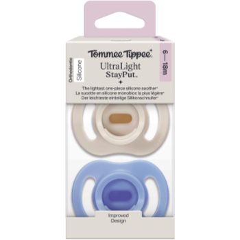 Tommee Tippee Ultra Light Stay Put 6-18 m пустушка Boy 2 кс