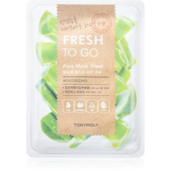 Tonymoly fresh to go aloe mască textilă hidratantă cu aloe vera