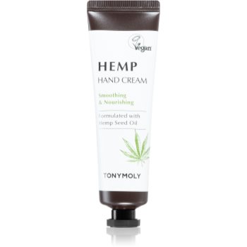 TONYMOLY HEMP crema de maini cu efect de calmare cu ulei de canepa