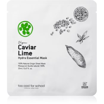 Too Cool For School Caviar Lime Hydra Essential Mask masca de celule cu efect hidratant si linistitor notino.ro