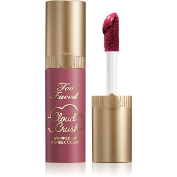 Too Faced Cloud Crush Whipped Lip & Cheek Color рідкі рум'яна для губ та щік відтінок Peach Blur 4.3 гр