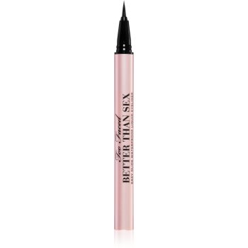 Too Faced Better Than Sex Easy Glide Waterproof Liquid Eyeliner стійкий фломастер для очей відтінок Black 6 мл