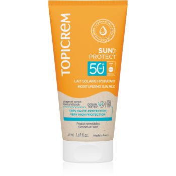 Topicrem Sun Protect Moisturizing Sun Milk lotiune hidratanta SPF 50+