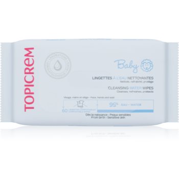 Topicrem BABY Cleansing Water Wipes Șervețele umede pentru copii