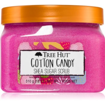 Tree Hut Cotton Candy Shea Sugar Scrub exfoliant de corp cu zahăr