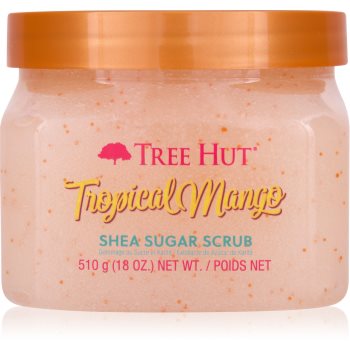 Tree Hut Shea Sugar Scrub Tropical Mango exfoliant din zahar unt de shea