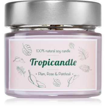 Tropicandle plum, rose & patchouli lumânare parfumată