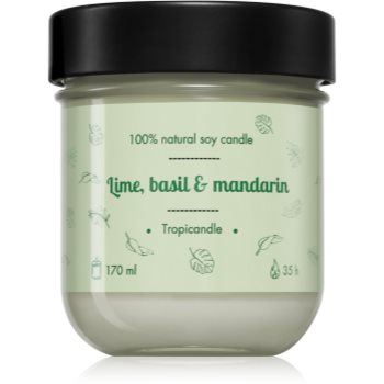 Tropicandle Lime, Basil & Mandarin lumânare parfumată