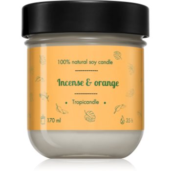 Tropicandle Incense & Orange lumânare parfumată