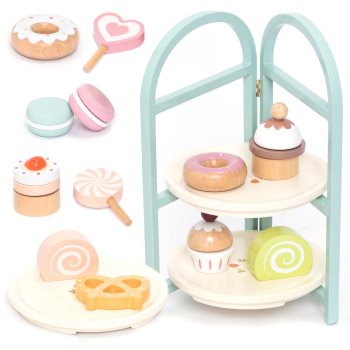 UMU Toys Dessert set jucărie cu activități din lemn