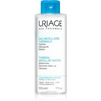 Uriage Hygiène Thermal Micellar Water – Normal to Dry Skin apa pentru curatare cu particule micele pentru ten normal spre uscat