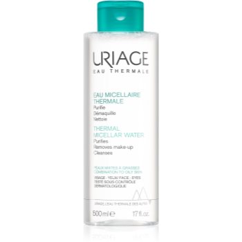 Uriage Hygiène Thermal Micellar Water – Combination to Oily Skin apa pentru curatare cu particule micele pentru ten gras și mixt accesorii imagine noua