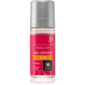 Urtekram Rose Deodorant roll-on cu extracte de trandafiri salbatici