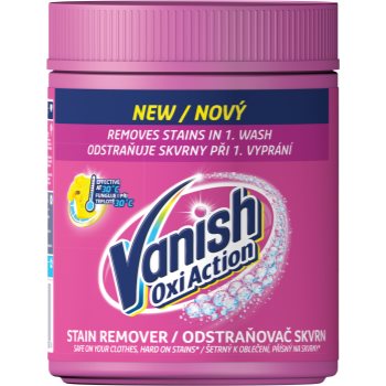 Vanish Oxi Action decolorant pentru îndepărtarea petelor în pulbere
