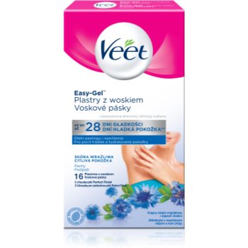 Veet Easy-Gel benzi depilatoare cu ceară, pentru axile pentru piele sensibila