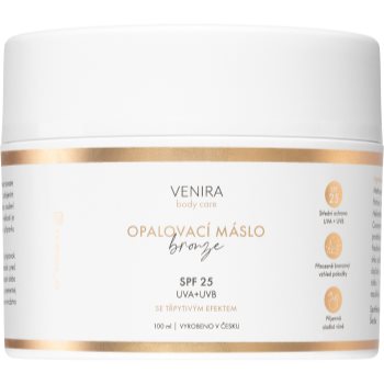 Venira Body care with glittering effect unt pentru bronzat SPF 25