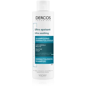 Vichy Dercos Ultra Soothing șampon ultra-calmant pentru păr normal și uleios, scalp sensibil