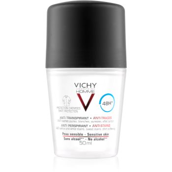 Vichy Homme Deodorant antiperspirant împotriva petelor albe și galbene 48 de ore