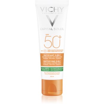 Vichy Capital Soleil Mattifying 3-in-1 crema pentru fata, protectoare si matifianta SPF 50+