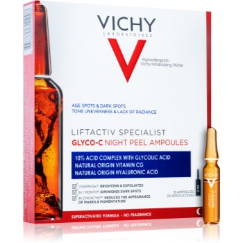 Vichy Liftactiv Specialist Glyco-C fiole împotriva pigmentării pentru noapte notino.ro imagine noua